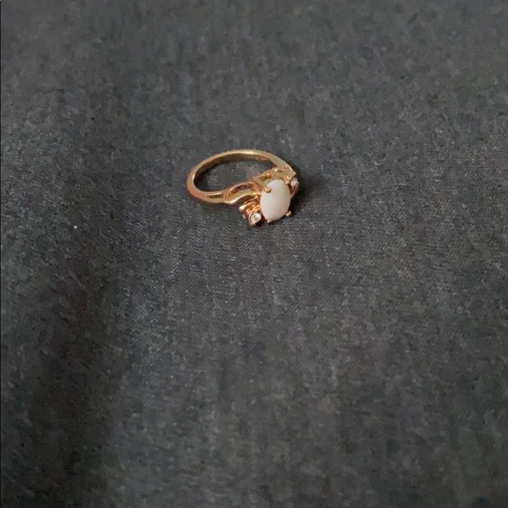 opal and gold ring